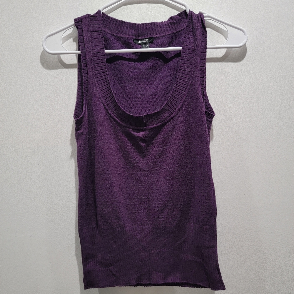 Jacob Women's Purple Sleeveless Top / Vest Sz XS